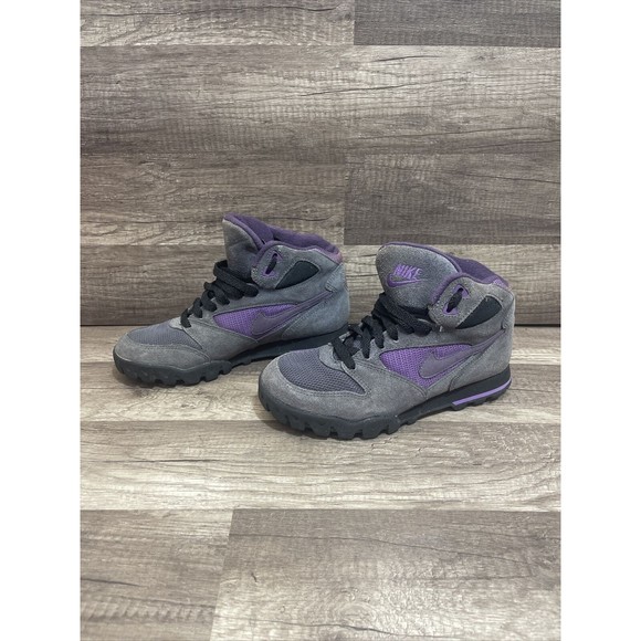Nike Shoes - Vintage 90s NIKE CALDERA Hiking Boots Womens Size 7.5 Gray Purple 930709-IB VTG